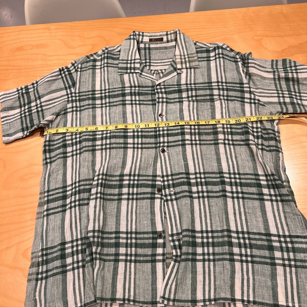 Y’s for men linen button down shirt/ Yoji Yamamoto
